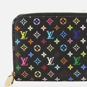 Louis Vuitton Monogram Multicolor Zippy Wallet Black Grenade Beautiful Condition